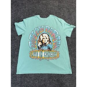 Dolly Parton Live In Concert Tee Men's Size XL Tour Dates Graphic T shirt